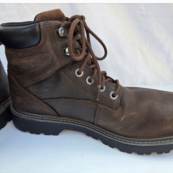 Wolverine Floorhand 6" Steel Toe  Leather Work boots Men Size 10.5 Brown - Picture 10 of 14